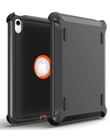 Heavy Duty Case with Clip - BLACK ORANGE for iPad 10 2022 (10.9") / iPad 11 (A16) (Only Ground Shipping)