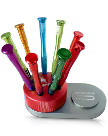 IPIPPO Rotating Magnetic Mounting Screwdriver Storage Holder / Red (Only Ground Shipping) (Not Returnable)