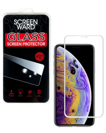 Stock up on the Curved Edge Tempered Glass for iPhone 11 Pro, XS, and X — 3D, 1 piece, white.
