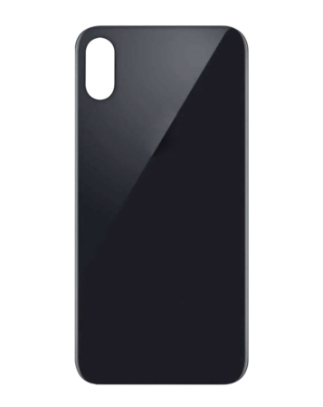 Grab the wholesale deals on the Back Glass with Bigger Camera Hole for iPhone X in Space Gray, without logo.
