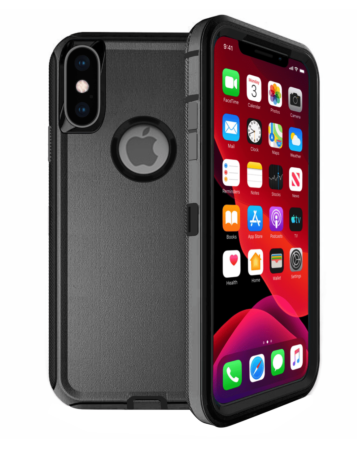 Heavy Duty Case for iPhone X / XS (BLACK) (Only Ground Shipping)