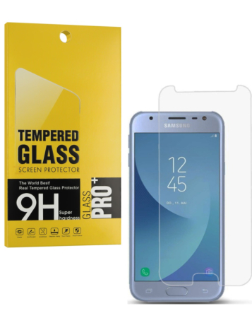 Clear Tempered Glass for Galaxy J337 (Case Friendly / 2.5D / 1 Piece)