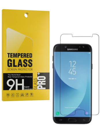 Clear Tempered Glass for Galaxy J7 Pro (J730) (Case Friendly / 2.5D / 1 Piece)