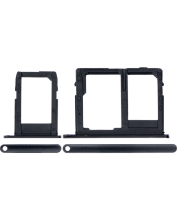 Sim Card Tray for Galaxy J8 (J810) (BLACK) (2 PIECE SET)
