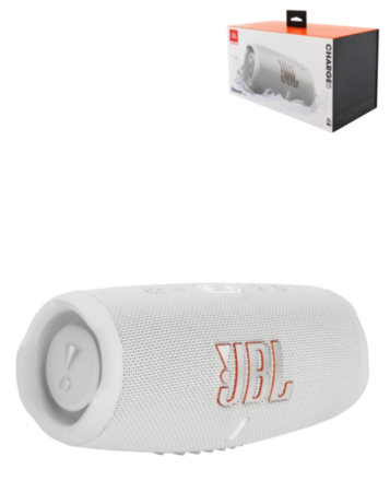 JBL Charge 5 Portable Bluetooth Speaker - WHITE (Only Ground Shipping)