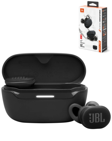 JBL Endurance Race 2 Waterproof Sports True Wireless Earbuds (BLACK) (Only Ground Shipping)