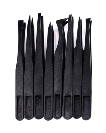 KAIGEXIN Anti-static Plastic Tweezers Set