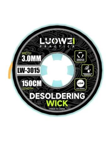 LuoWei 3015 Desoldering Wick 3.0MM (1.5M) (Not Returnable)