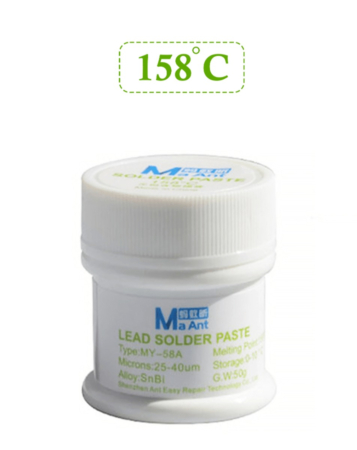 MaAnt Tin Paste Silver-Containing Welding Flux Soldering Paste (50g) 158 ℃