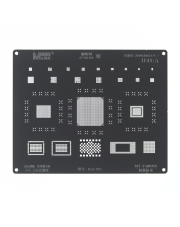 MaAnt 0.12mm Square Chamfer BGA Reballing Stencil for iPad Mini 1 / iPad 2 (Not Returnable)