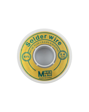 MaAnt High Purity Flux Free Soldering Tin Wire / Contecnt %63 - 0.4mm (Not Returnable)