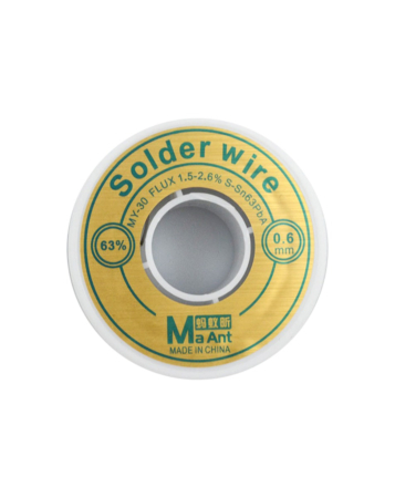 MaAnt High Purity Flux Free Soldering Tin Wire / Contecnt %63 - 0.6mm (Not Returnable)