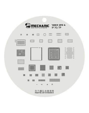 MECHANIC UFO 4 Series CPU BGA Reballing Planting Tin Plate For iPhone 7G / 7 Plus