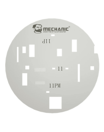 Stock up on the Mechanic UFO Screen Protection Planting Tin Steel Stencil for iPhone 11, 11 Pro, and 11 Pro Max. This item is not returnable.