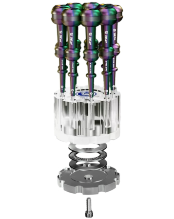 MECHANIC R10 Double Bearing 360 Degree 9-hole Crystal Storage Storage (Not Returnable) (Only Ground Shipping)