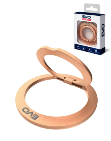 EVO MO1 Magnetic Phone Ring Compatible with Wireless Charging - ROSE GOLD (Only Ground Shipping)