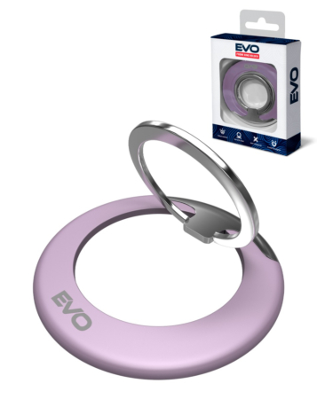 EVO PO1 Magnetic Phone Ring Compatible with Wireless Charging - PURPLE (Only Ground Shipping)