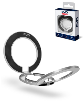 EVO PO2 Magnetic Phone Ring Compatible with Wireless Charging - WHITE (Only Ground Shipping)