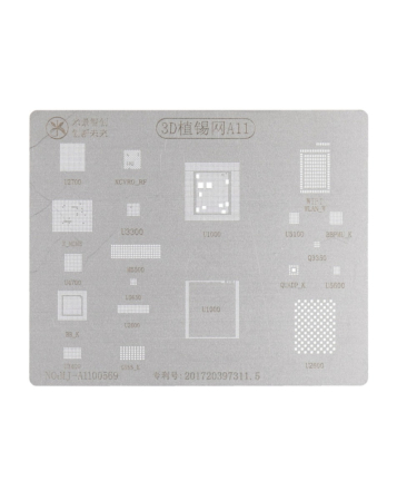 Buy the MiJing 3D BGA reball stencil for iPhone 8, 8P, and X with A11 chip. This item is not returnable.
