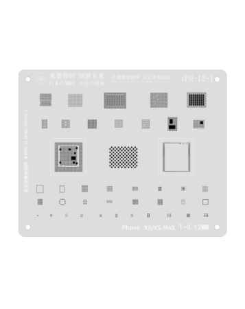 Grab the wholesale deals on the MiJing Rework Repair BGA Reballing Stencil for iPhone XS Max A12 — Not Returnable.