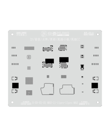 Purchase the MiJing Dot Projector BGA Reballing Stencil for iPhone X to 11 Pro Max. This item is not returnable.