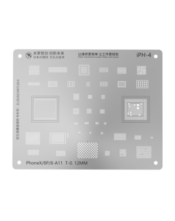 Stock up on the MiJing high-precision BGA reballing stencil for iPhone 8, 8P, and X. This item is not returnable.