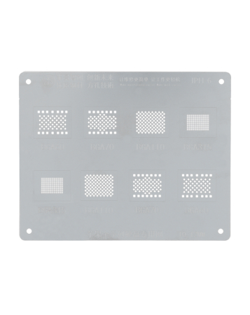 MIJING Universal BGA Reballing Stencil for iPhone 6 to 16PM (A8 / A9 / A10 / A11 / A12) / iPad 2 / 3 / 4 / 5 / 6 / Mini 1 / 2 / 3 / 4 / iPad Pro (Not Returnable)