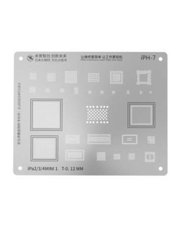 MIJING High Precision BGA Reballing Stencil for iPad 2 / 3 / 4 / Mini 1 (Not Returnable)