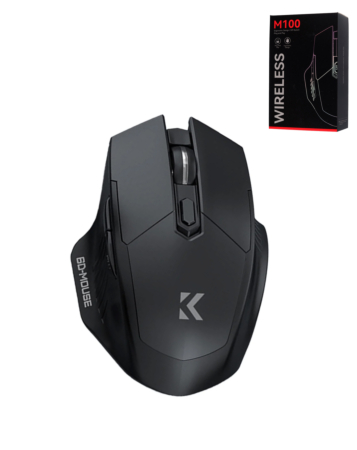 Bluetooth + 2.4G 6 Button  Low-Latency Wireless Mouse (BLACK) (Only Ground Shipping)