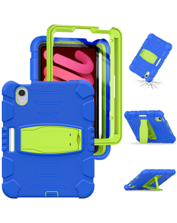 Full Body Protection Case - NAVY BLUE / GREEN for iPad Mini 6 / 7 (A17 Pro) (Only Ground Shipping)