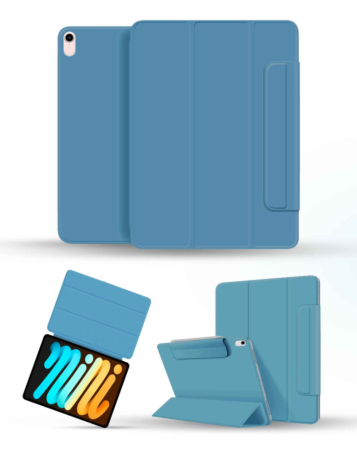 Smart Full Body Magnet Cover - LIGHT BLUE for iPad Mini 6 / 7 (A17 Pro) (Only Ground Shipping)