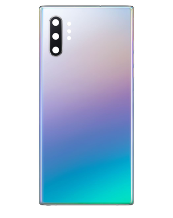 Purchase the Back Glass with Camera Lens and Adhesive for Galaxy Note 10 Plus in Aura Glow, no logo.