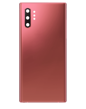 Back Glass with Camera Lens and Adhesive for Galaxy Note 10 Plus (NO LOGO) (AURA PINK)