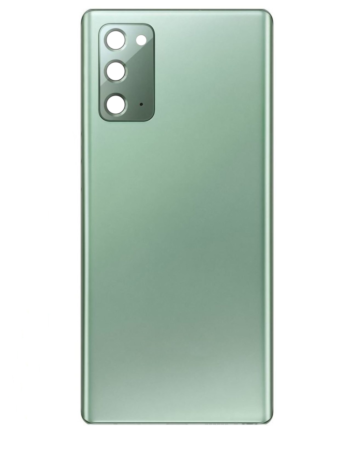 Stock up on the back glass with camera lens for Galaxy Note 20, US and international versions, service pack in Mystic Green.
