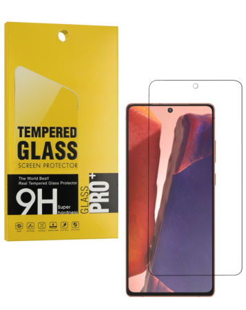 Buy the clear tempered glass for Galaxy Note 20, case-friendly 2.5D, 1 piece.
