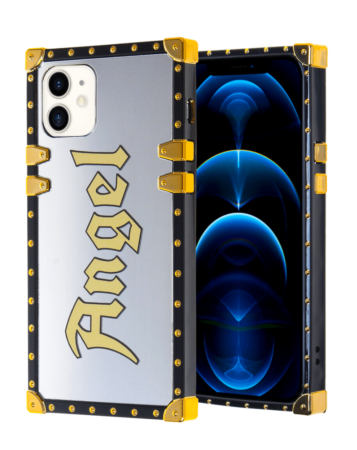 Square Case with Mirror Design - Style 5 for iPhone 12 / 12 Pro (Only Ground Shipping)