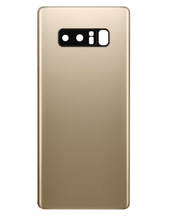 Purchase the Back Glass with Camera Lens and Adhesive for Galaxy Note 8 in Maple Gold, no logo.
