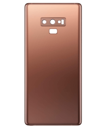 Order the Back Glass with Camera Lens and Adhesive for Galaxy Note 9 in Metallic Copper, no logo.