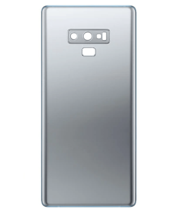 Order the Back Glass with Camera Lens and Adhesive for Galaxy Note 9 in Cloud Silver, no logo.