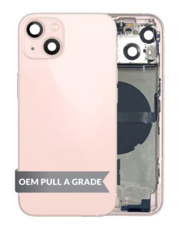Housing Frame with Small Parts Pre-Installed for iPhone 13 (PINK) (International) (OEM Pull A Grade)