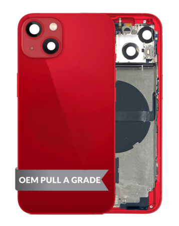 Housing Frame with Small Parts Pre-Installed for iPhone 13 (RED) (International) (OEM Pull A Grade)