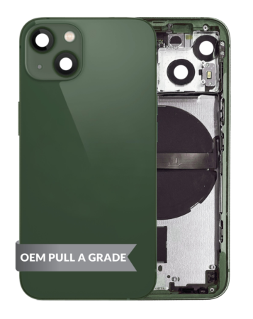 Housing Frame with Small Parts Pre-Installed for iPhone 13 Mini (GREEN) (International) (OEM Pull A Grade)