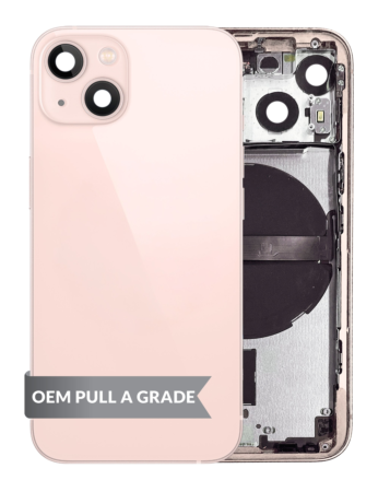 Housing Frame with Small Parts Pre-Installed for iPhone 13 Mini (PINK) (International) (OEM Pull A Grade)