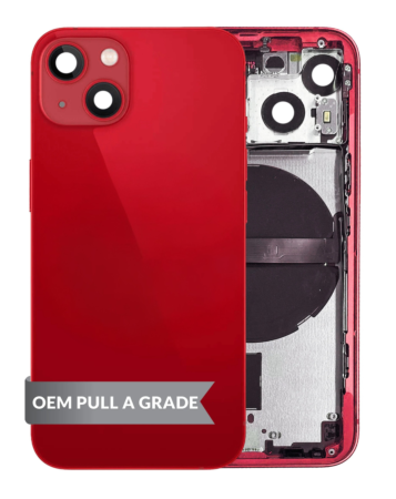 Housing Frame with Small Parts Pre-Installed for iPhone 13 Mini (RED) (International) (OEM Pull A Grade)