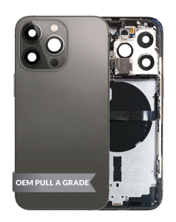 Housing Frame with Small Parts Pre-Installed for iPhone 13 Pro (SPACE BLACK) (International) (OEM Pull A Grade)