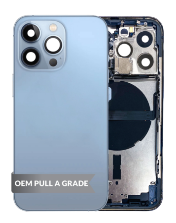 Housing Frame with Small Parts Pre-Installed for iPhone 13 Pro (BLUE) (International) (OEM Pull A Grade)