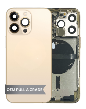 Housing Frame with Small Parts Pre-Installed for iPhone 13 Pro (GOLD) (International) (OEM Pull A Grade)