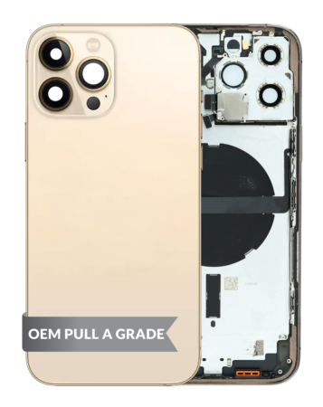 Housing Frame with Small Parts Pre-Installed for iPhone 13 Pro Max (GOLD) (International) (OEM Pull A Grade)