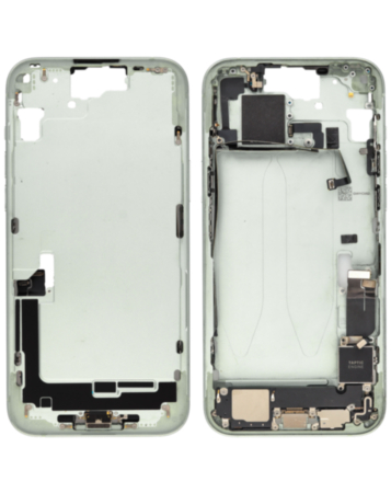 Back Housing Frame with Charging Port Flex & Small Parts for iPhone 15 Plus (GREEN) (OEM Pull A Grade)