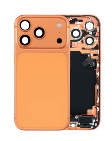 Back Housing Frame with Charging Port Flex & Small Parts for iPhone 17 Pro (COSMIC ORANGE) (International) (OEM Pull A Grade)